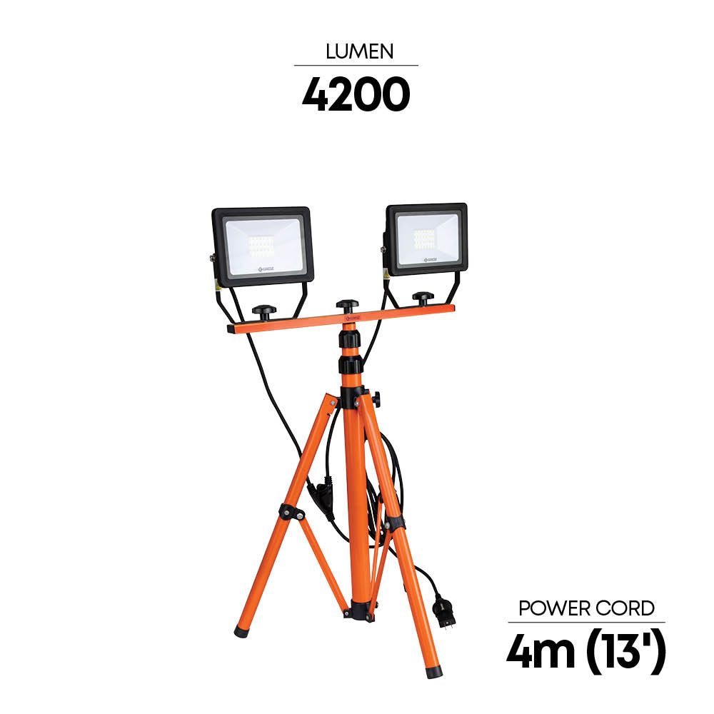 Ac Powered Site Lamp With Tripod